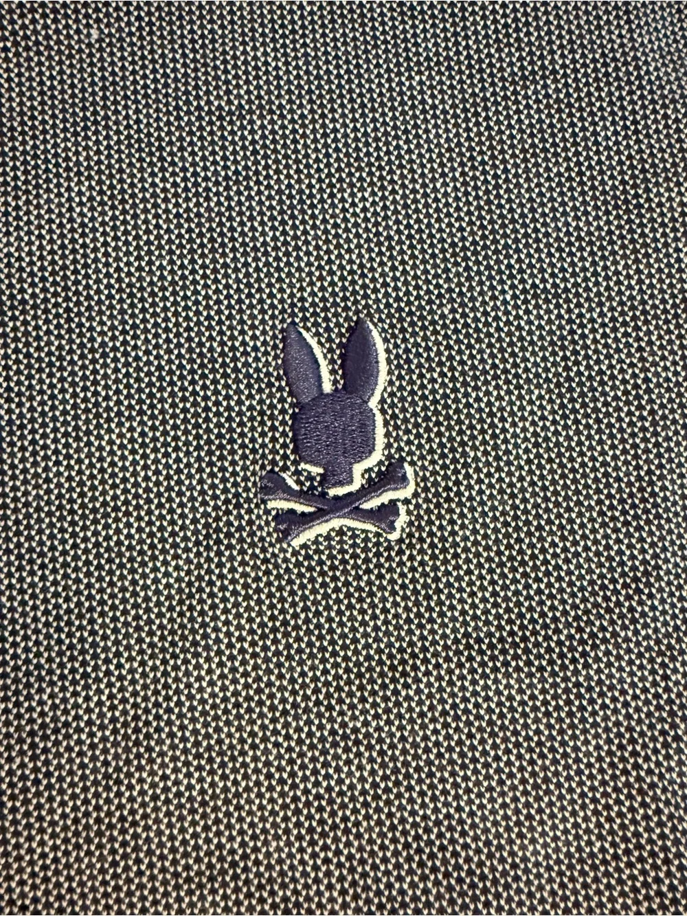 Psycho Bunny Navy Micro-Pattern Crew Tee with Embroidered Logo. Like New!!!